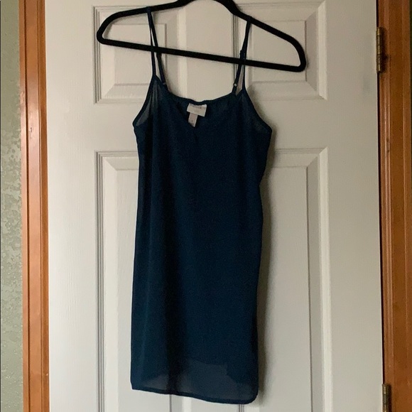 Knox Rose Tops - Sheer teal long cami